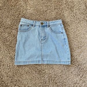 Light Wash mini skirt